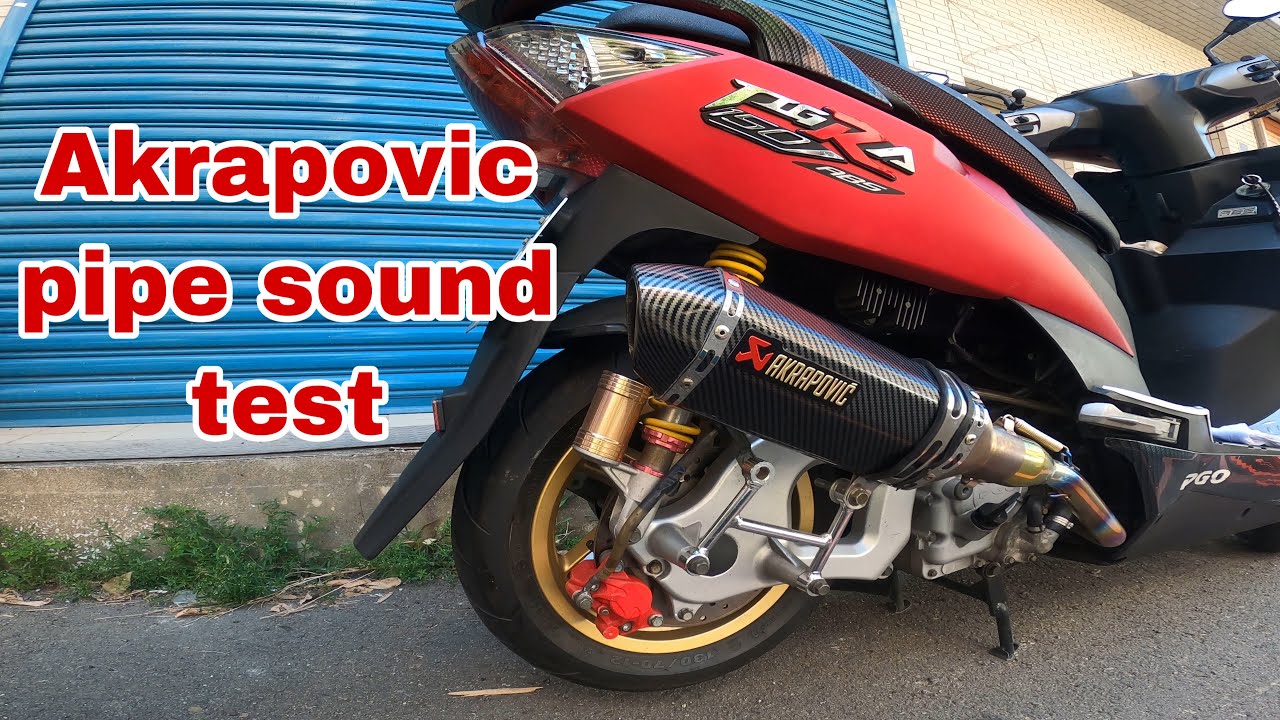 Akrapovic pipe sound test/Tigra150