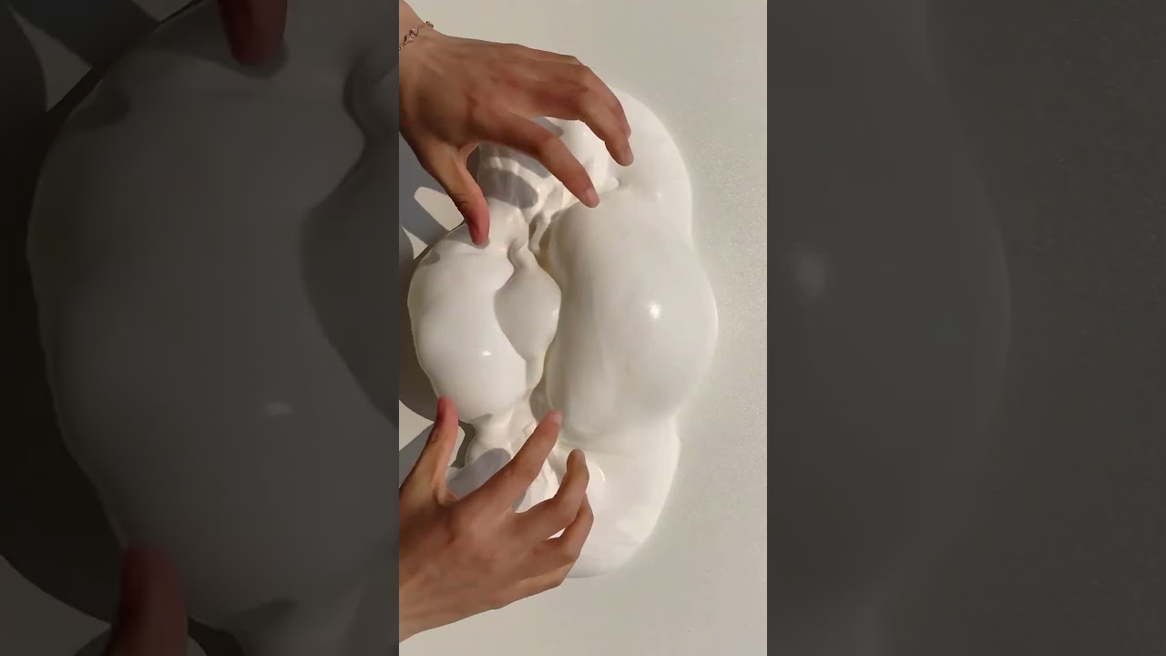 White Cream Slime ASMR &ndash; Sticky, Smooth, and Deeply Satisfying | Only at JoliSlime.com