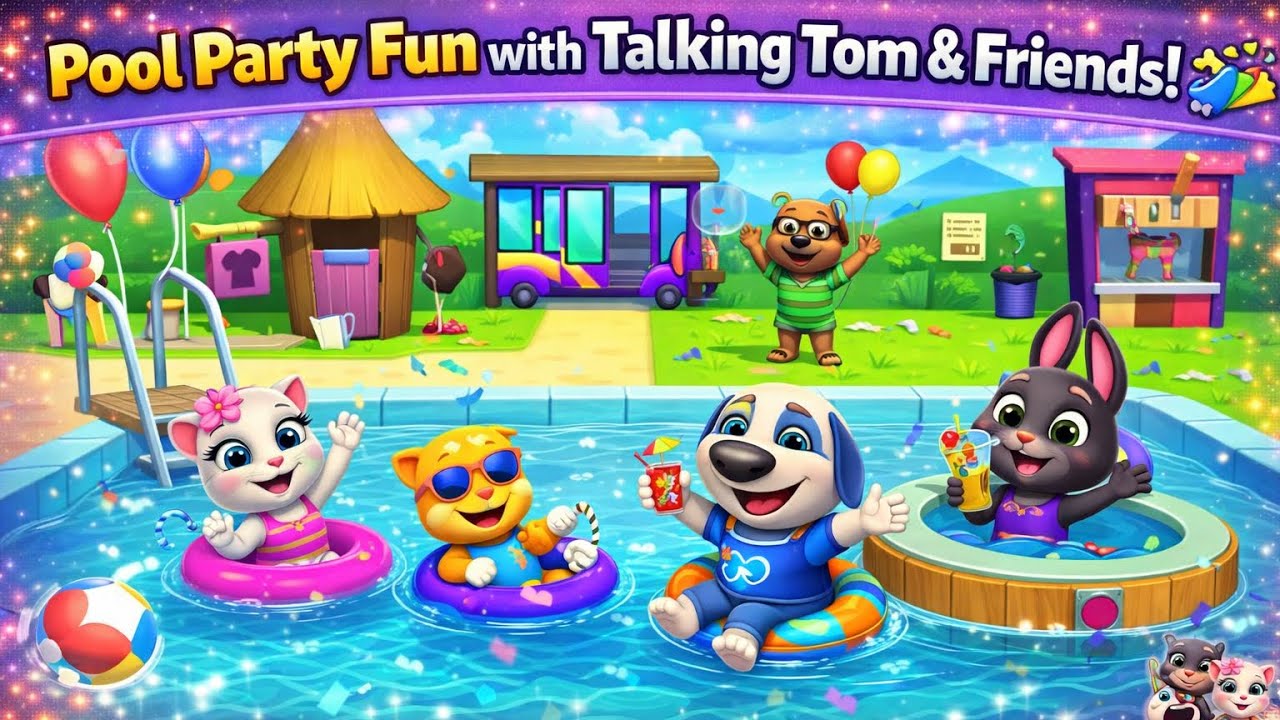My Talking Tom and Friends | Swimming Part