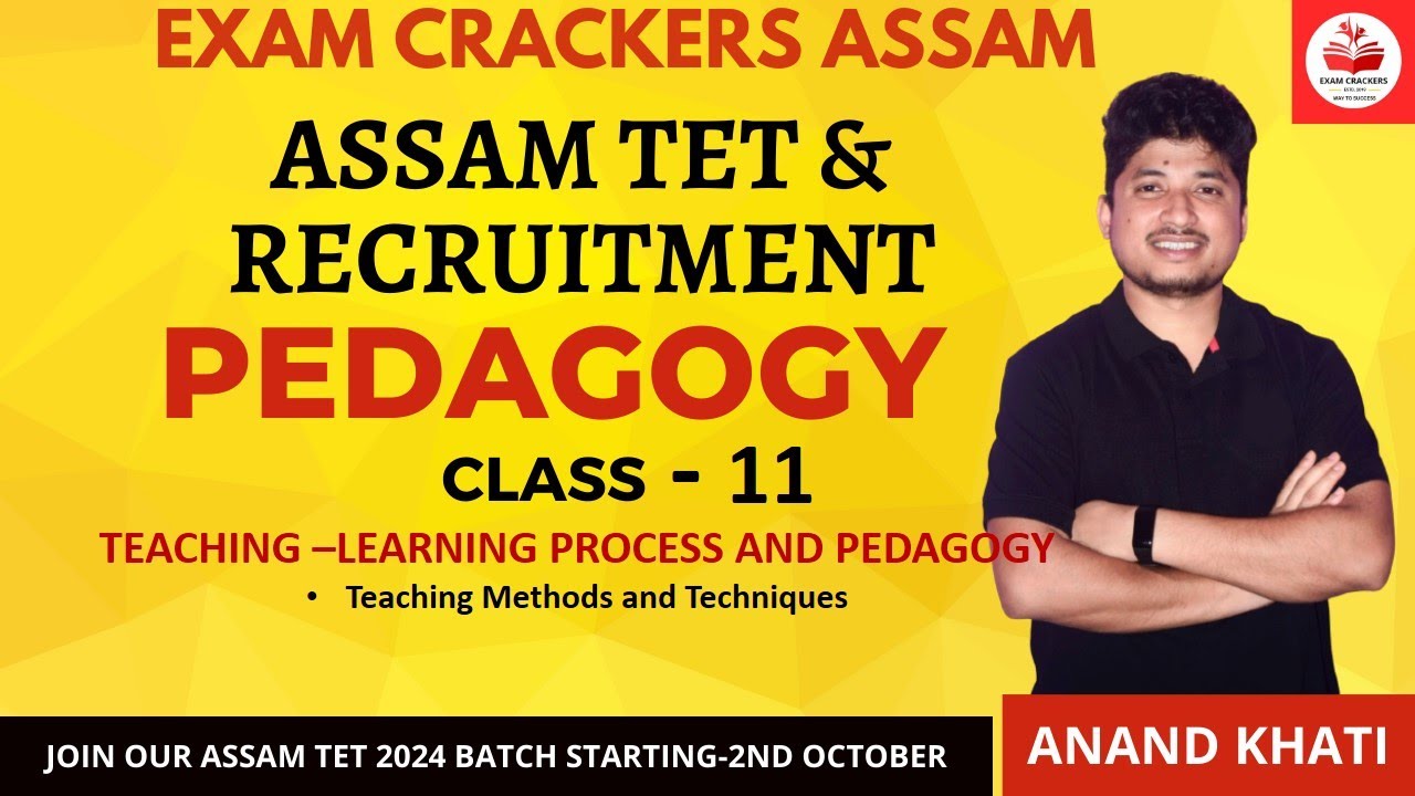 Assam TET 2023|Pedagogy| Topic: Teaching Methods and Techniques with MCQs