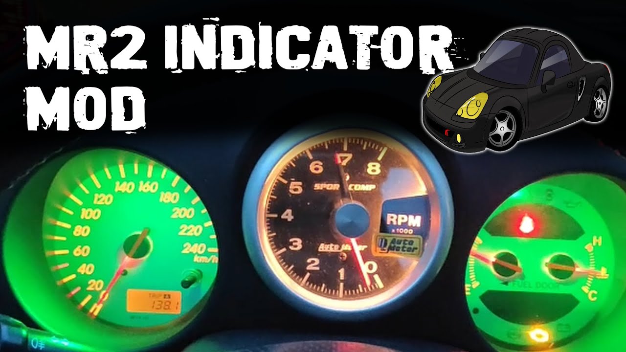 How To: Toyota MR-S Indicators with Aftermarket Tacho | MR2 Spyder Dash Blinker Mod