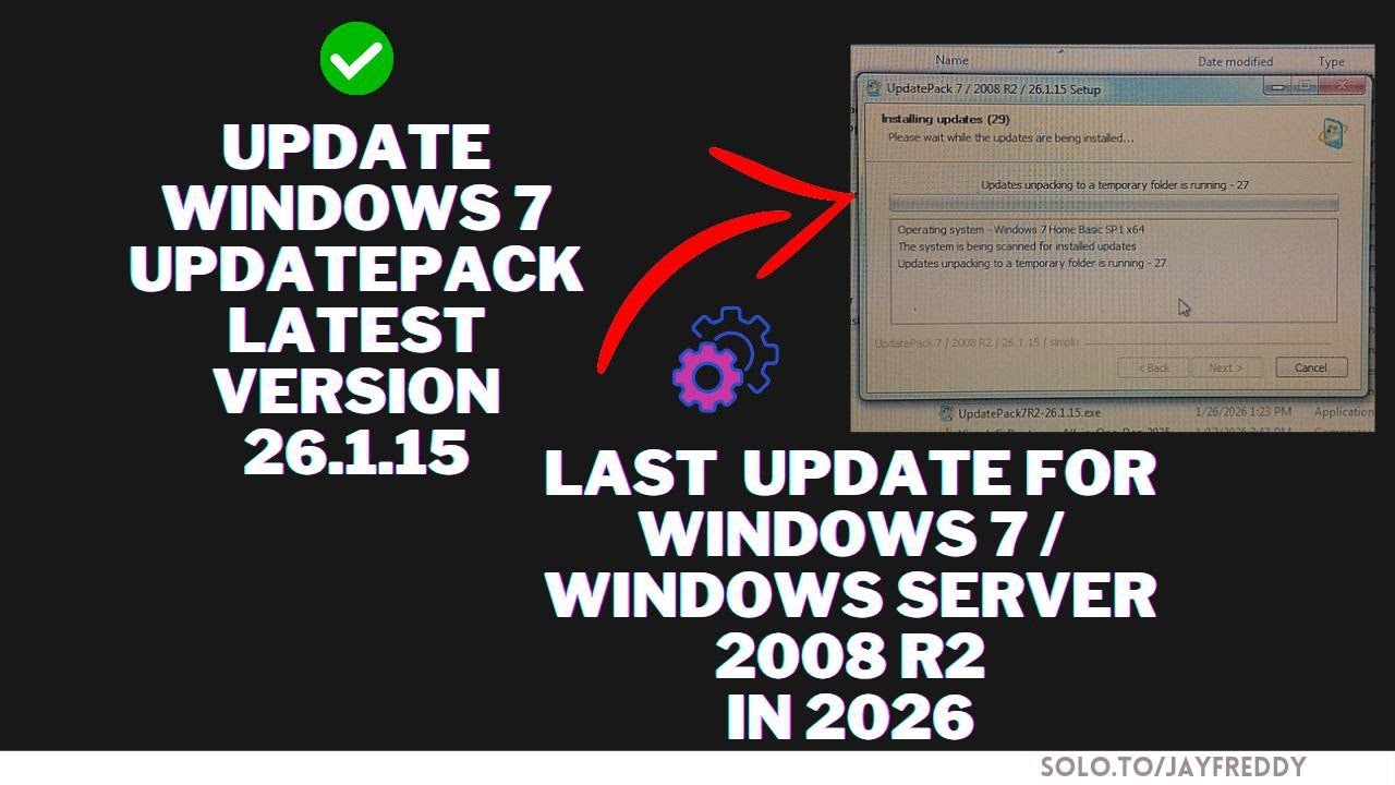 Windows 7 & Windows Server 2008 R2 Last Update January 15th, 2026