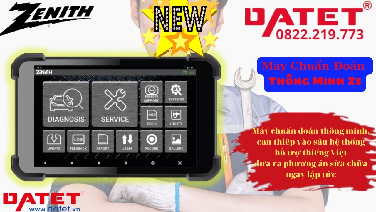 Zenith Z5 – Máy chẩn đoán Ô tô đa năng thông minh, chi tiết, chính xác cực kì cao đến từ Hàn Quốc.