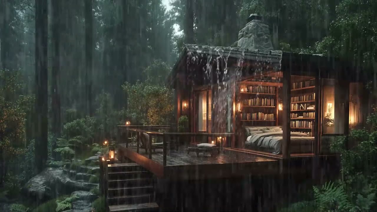 Natural Forest Rain for Insomnia and Deep Sleep | Calm Your Mind