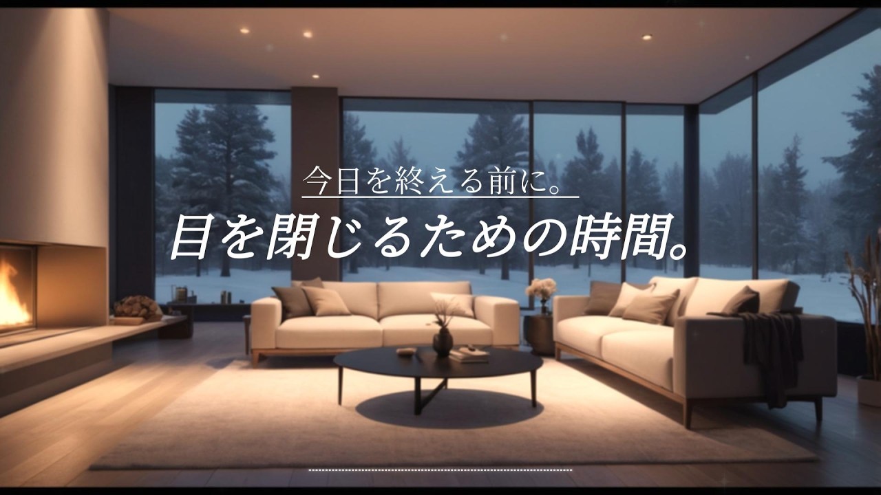 【作業用BGM・睡眠音楽 】目を閉じるための時間。｜勉強・集中・睡眠用