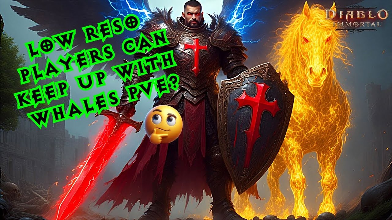 CAN a LOW RESO Player Keep up with WHALES in PVE? 😎 - Crusader - Diablo Immortal