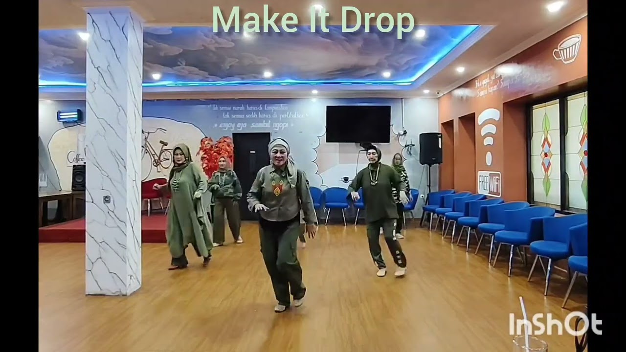 Make It Drop Line Dance - Chor : Rebecca Lee (MY) - Demo by Ning's LD 