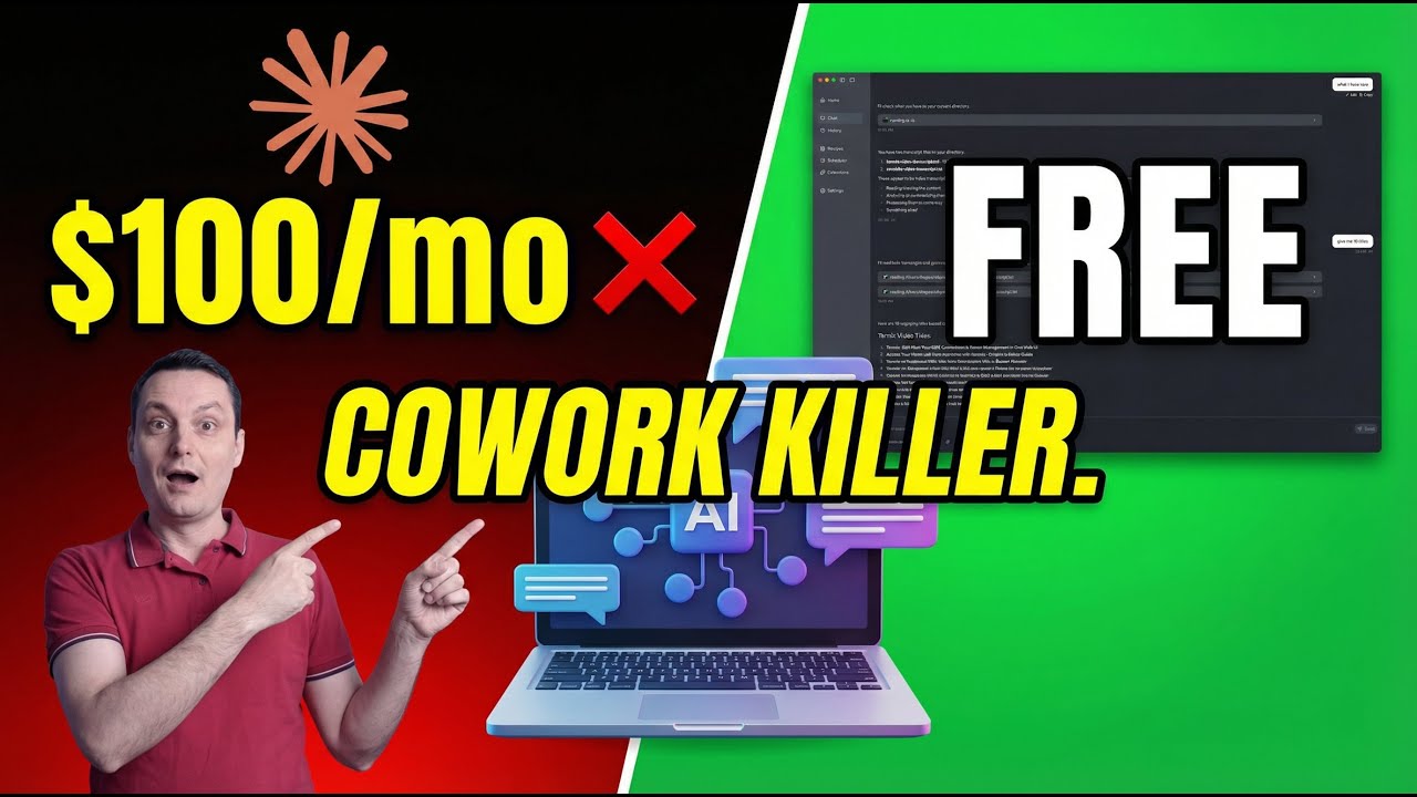 Stop Paying $100/mo! Best FREE Anthropic CoWork Alternatives