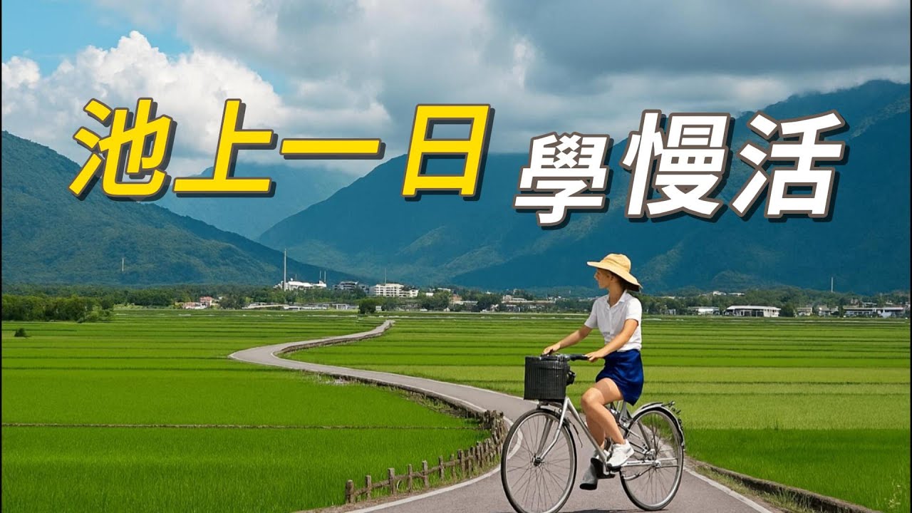 臺東池上，稻浪單騎，綠海行舟。老東臺肉燥飯、米台目驚艷，池上米第一