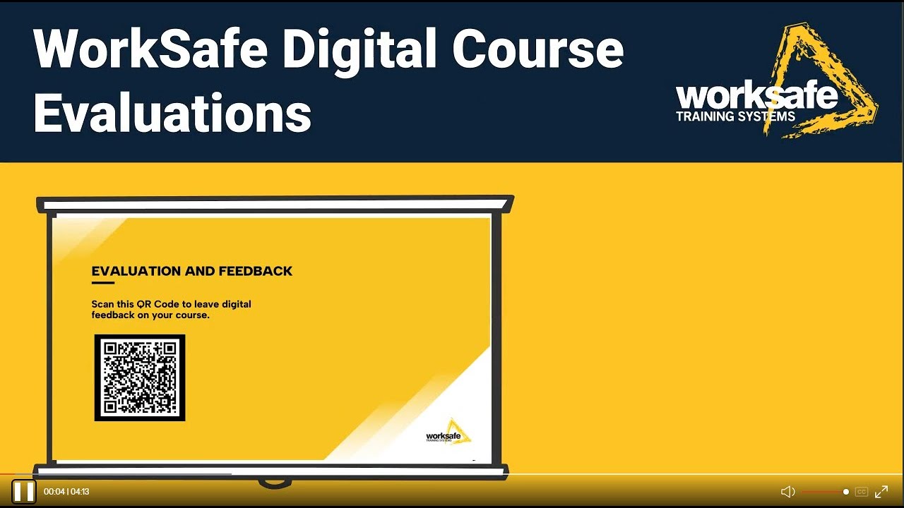 How to use WorkSafe Digital Course Evaluations