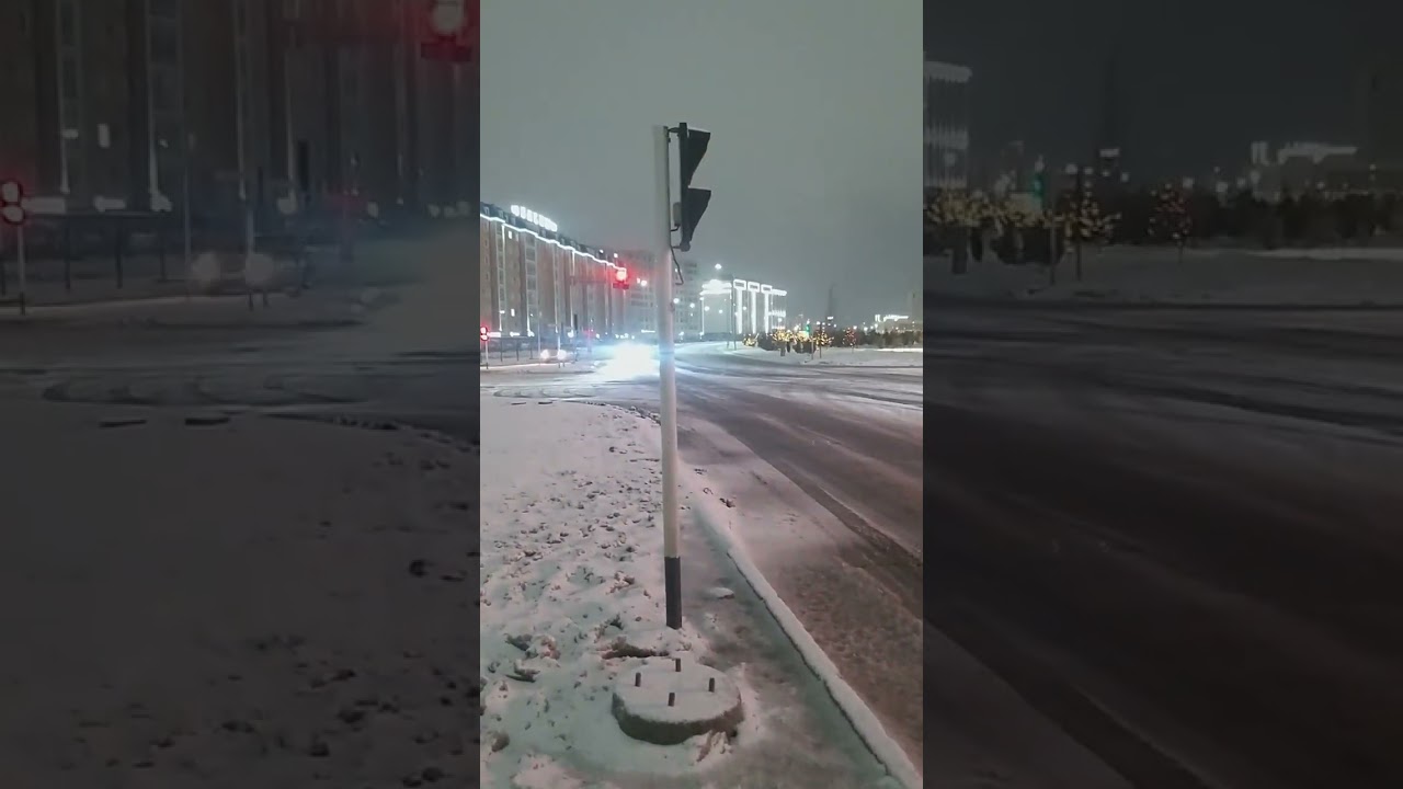 Наш город. #актау #снег #западказахастана #зима #2026 #декабрь 