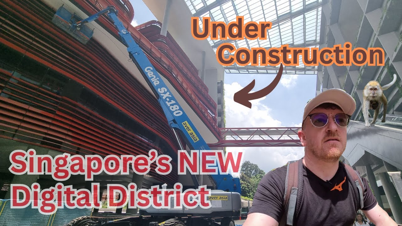 Cycling to Singapore's brand new Digital District 🇸🇬