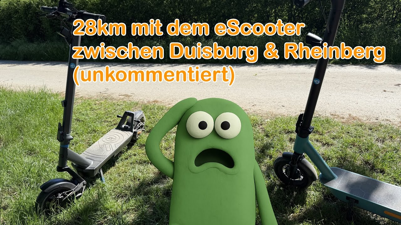 28km eScooter-Tour rund um Baerl, Orsoy, Eversael & Vierbaum mit dem ePF Pulse und dem ePF-2 XT600.