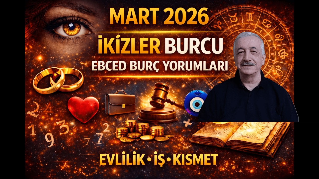 İKİZLER BURCU MART AYI 2026 Ebced Hesabıyla Burç Yorumu. Üç Fikir Beş Plan Büyük Karar