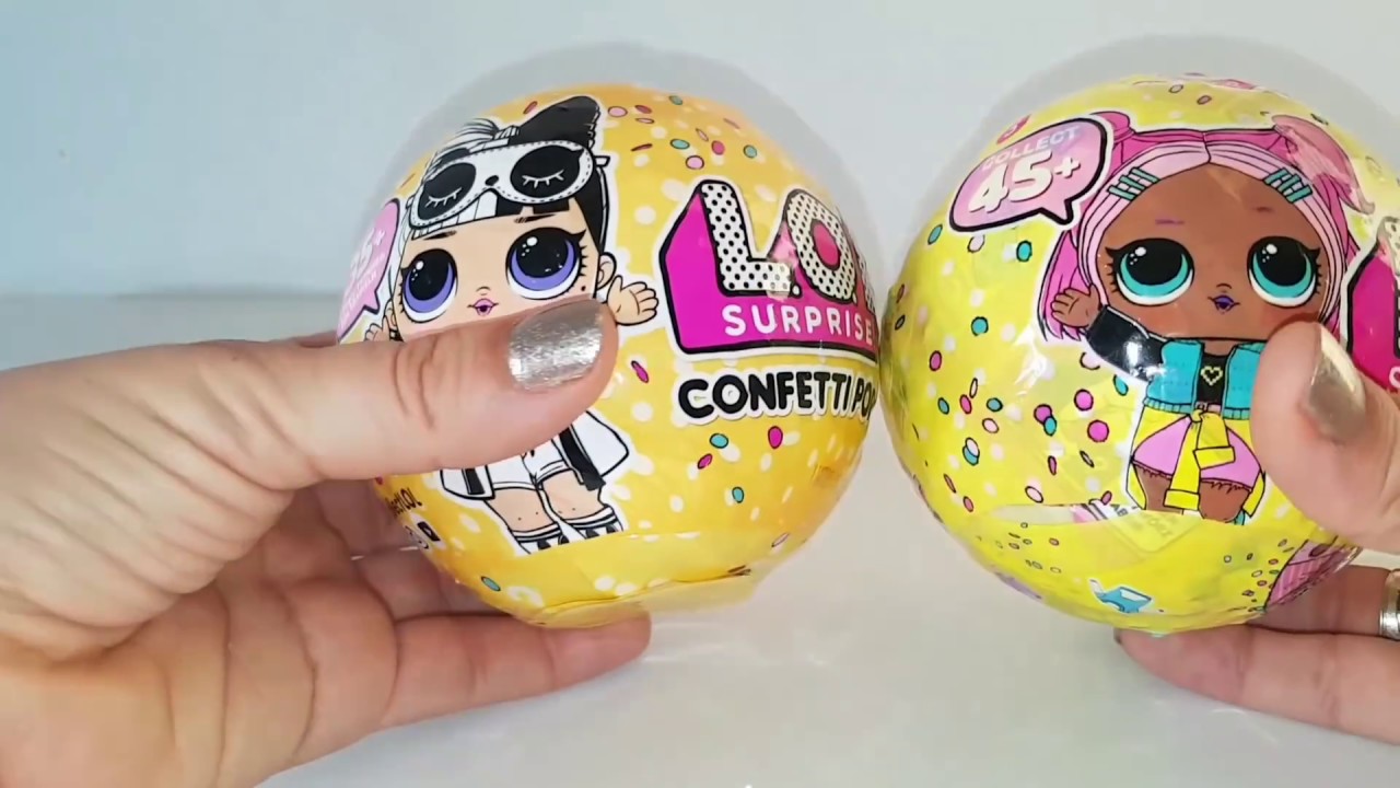 LOL CONFETTI POP  ola 2 VS LOL CONFETTI POP FALSA CON CONFETTI!!