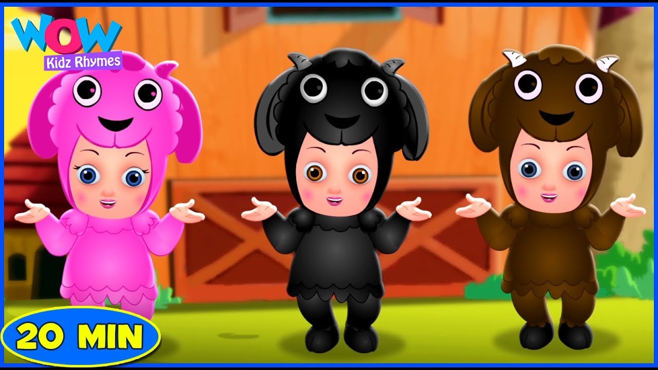 Baa Baa Black Sheep | Nursery Rhymes & Kids Songs Collection