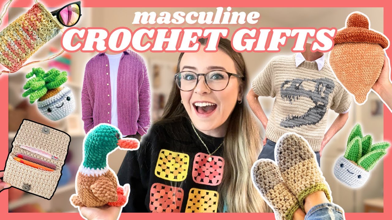 25+ мужских подарков, связанных крючком! 🎁✨ Подарки, связанные крючком для мужчин | Hooks and Hee...