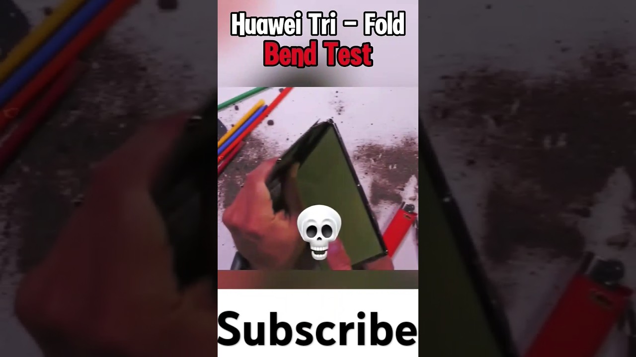 Huawei tri-fold bend test #shorts #aura #smartphone #foryou #youtube