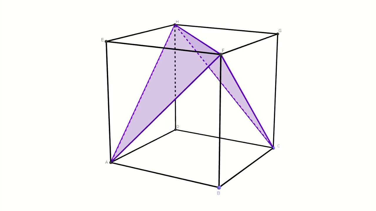 Tetraedro en un cubo