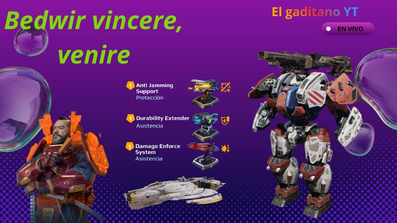 War Robots. El gaditano YT.. 👉En vivo, titan bedwir en escuad meta #warrobots #warrobotsgameplay #WR