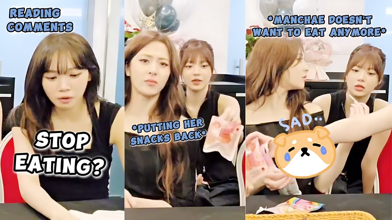 EUNCHAE had to stop eating after a fan said this during their live following the Singapore tour 😦