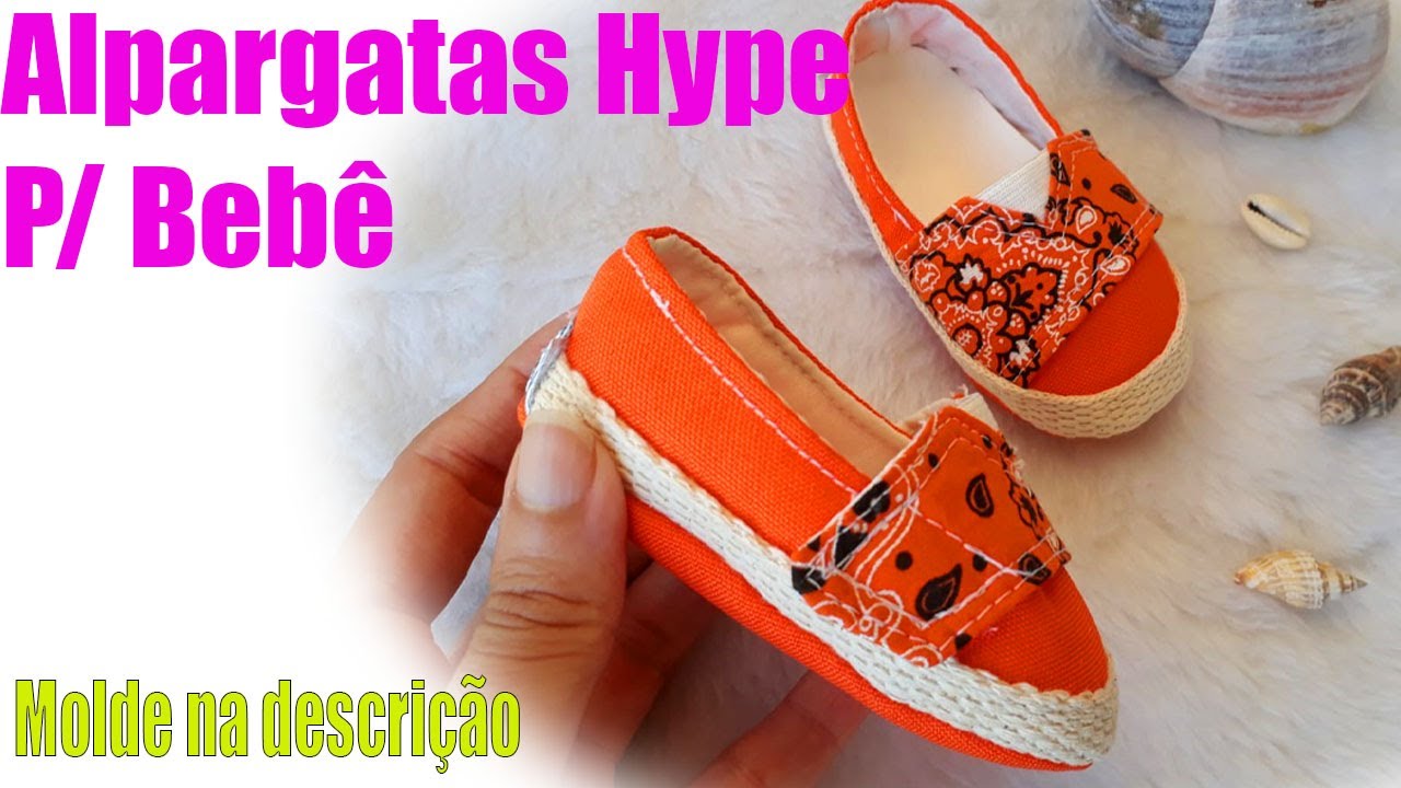 Sapatinho Alpargatas Hype Para Bebê. (molde na Descrição)