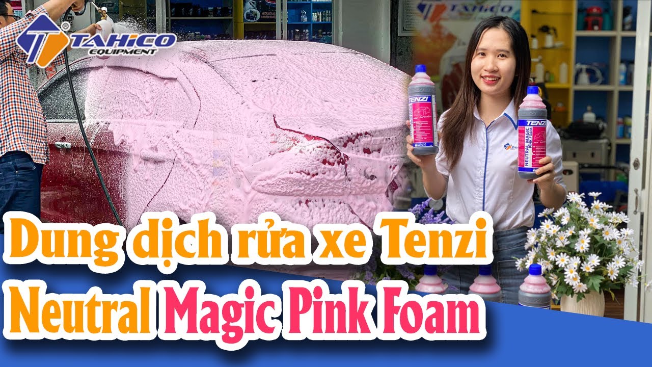 Dung dịch rửa xe Tenzi – Neutral Magic Pink Foam tạo lớp phủ thạch anh 