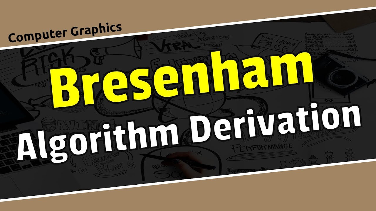 Bresenham line drawing algorithm derivation in computer graphics Bangla.