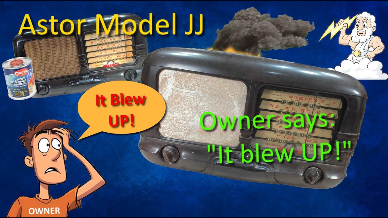 Astor Model JJ - Owner reported a bang and smoke - Full service.