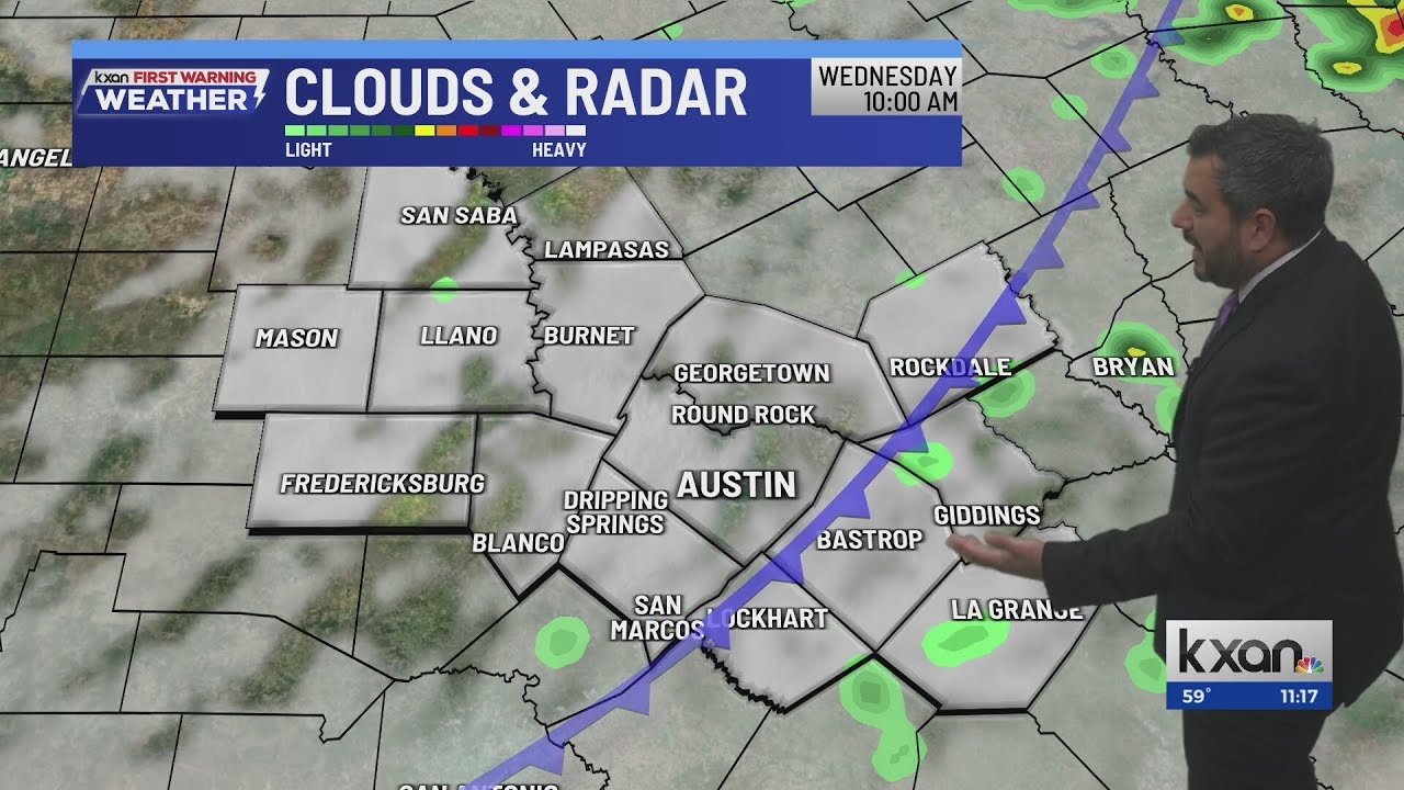 Another cold night before rain chances return Tuesday evening | KXAN weather update Jan 19