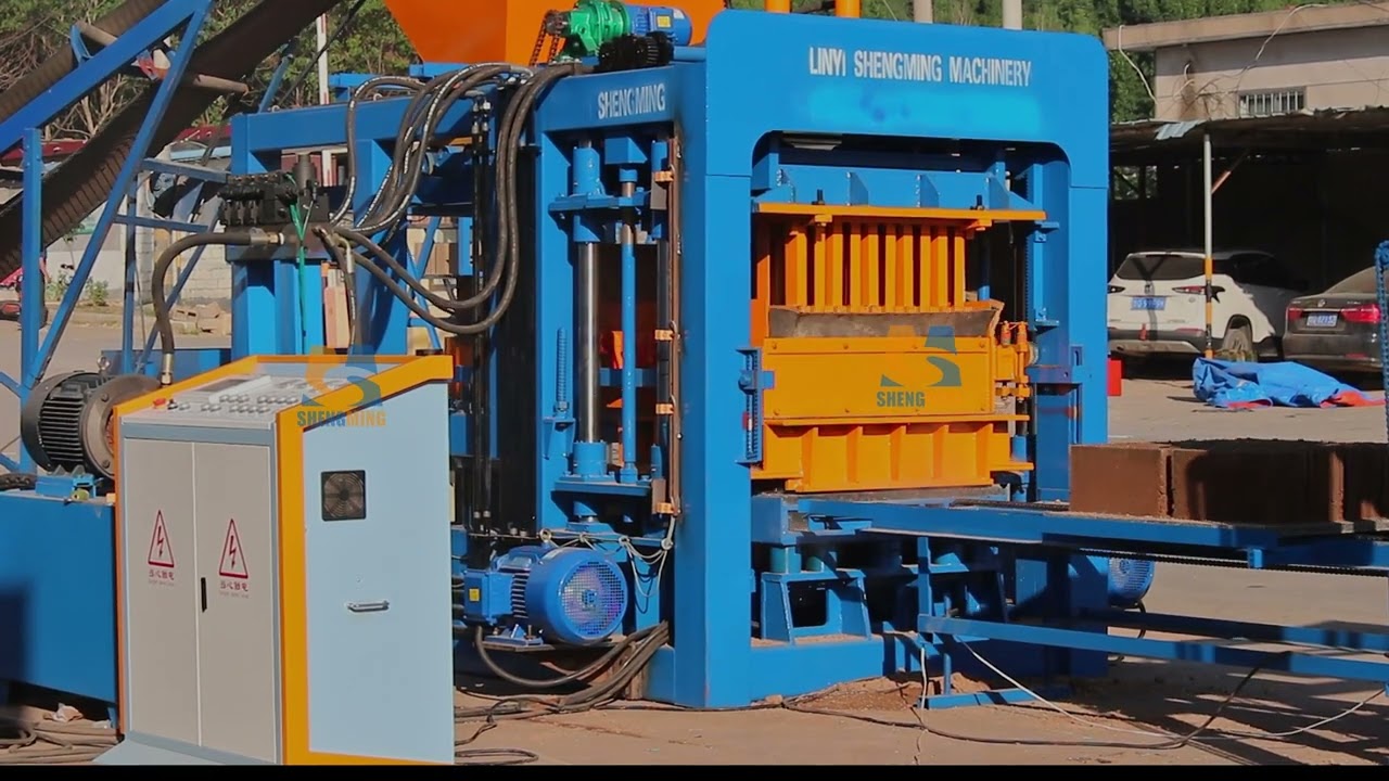 QT8-15 automatic concrete cement hollow solid paver block brick making machine