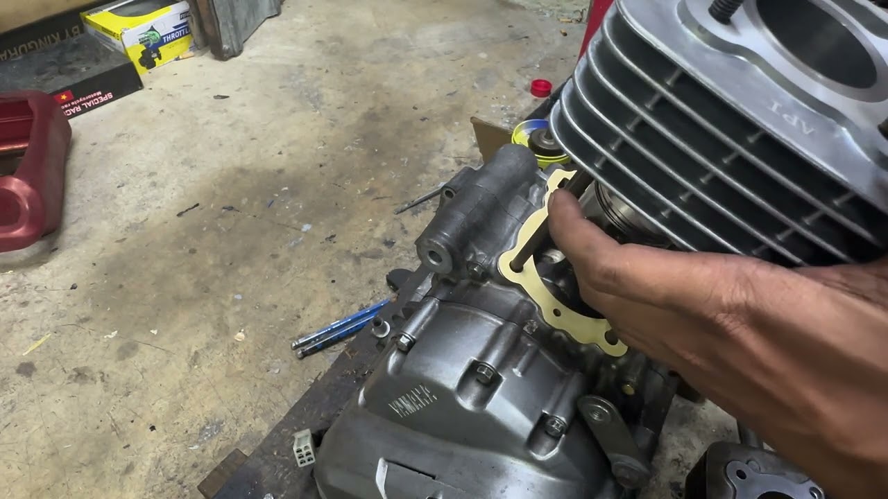 LAGENDA FI - CARA PASANG BLOCK & HEAD (top overhaul)