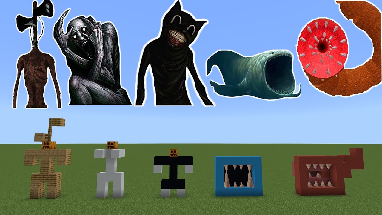 Never Spawn Siren Head SCP096 Catnap The Bloop SandWorm in Minecraft PE