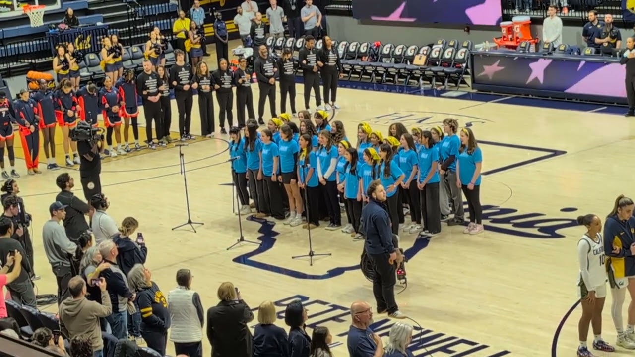 Julia Morgan School for Girls, National Anthem, 2/12/2026, @ CAL Women's game vs. Virginia