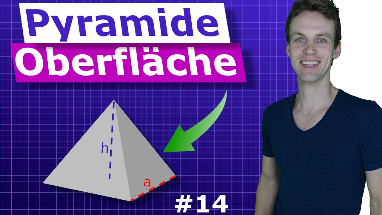 Oberfläche einer Pyramide berechnen | #14