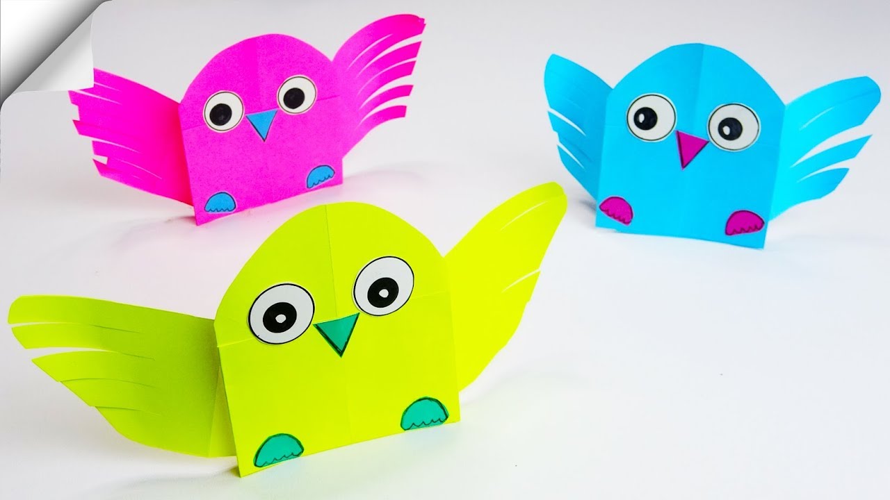 DIY бумаги игрушки | легкая бумажная птиц