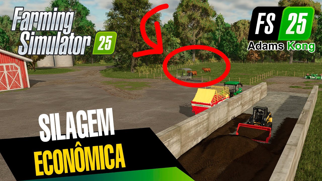FS25: Como jogar - Silagem b&aacute;sica e barata para iniciantes | FARMING SIMULATOR 25