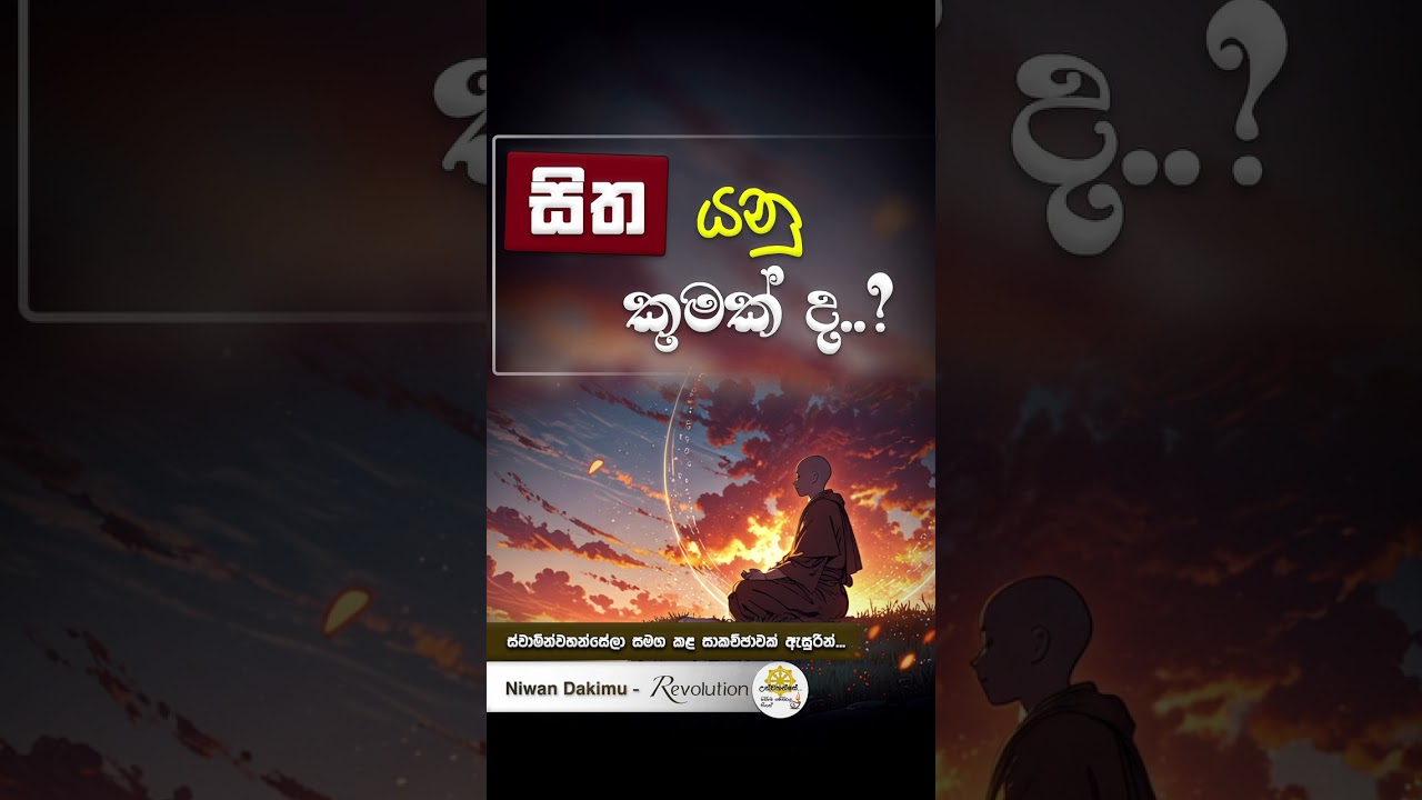 සිත යනු කුමක්ද...?   Niwan Dakimu - Revolution  #NiwanDakimuRevolution