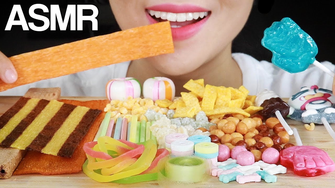 ASMR Korean Old Time Candy Eating Sounds | 불량식품 먹방 | Sweet & Satisfying | MINEE EATS