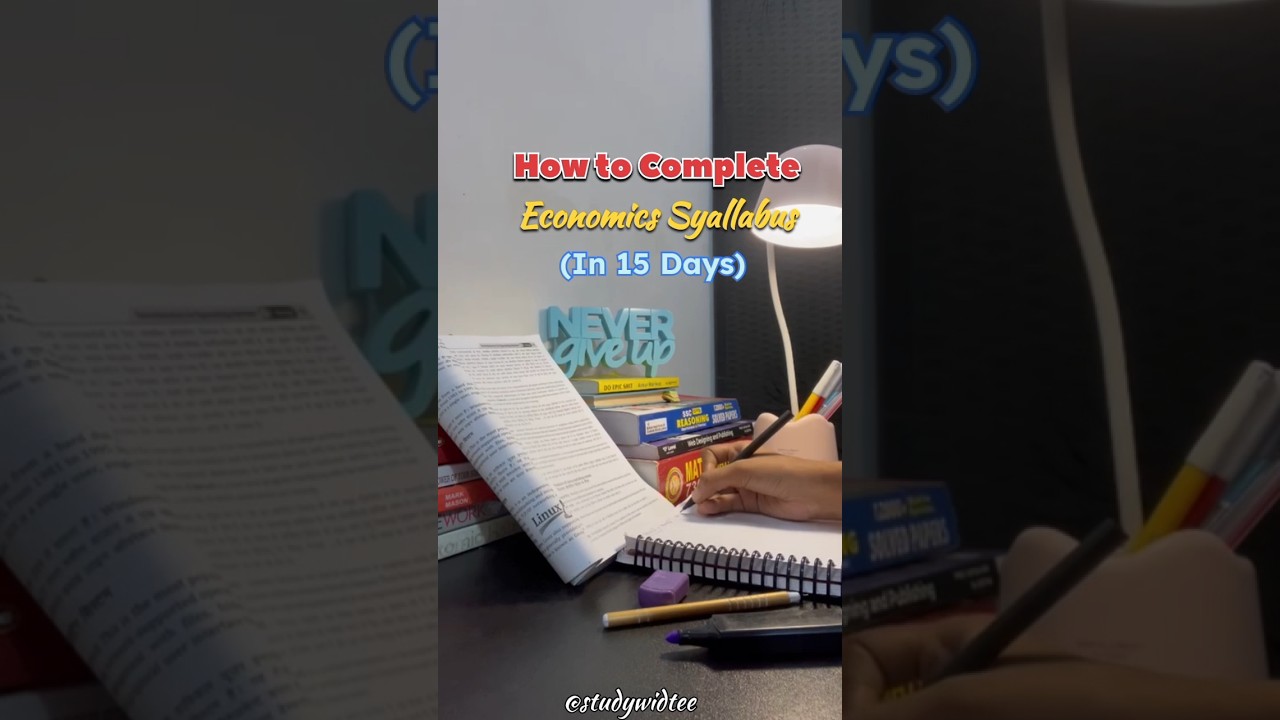 How to complete Economics Syallabus|| 15days strategy for Class12 ✨💗☘️ #class12 #economics #cbse