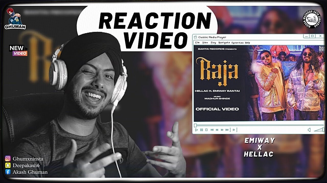 Reaction on EMIWAY X HELLAC - RAJA (OFFICIAL MUSIC VIDEO)