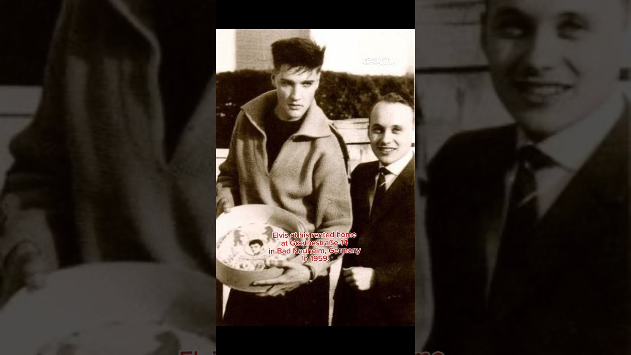 Elvis at his rented home at Goethestra&szlig;e 14 in Bad Nauheim, Germany in 1959. #elvispresley