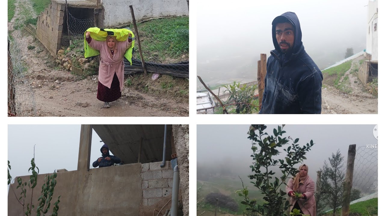 الله يجعل ربي يلطف بينا⛈️جات وحد العاصفة🌪 كونا غنمشيو فيها😲الله يكون معنا🤲🏼