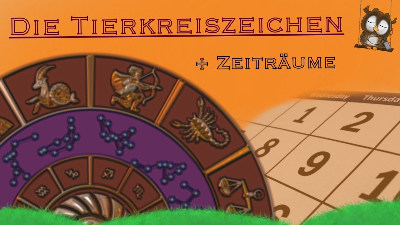 Sternzeichen (zw&ouml;lf Tierkreiszeichen) und Zeitr&auml;ume lernen