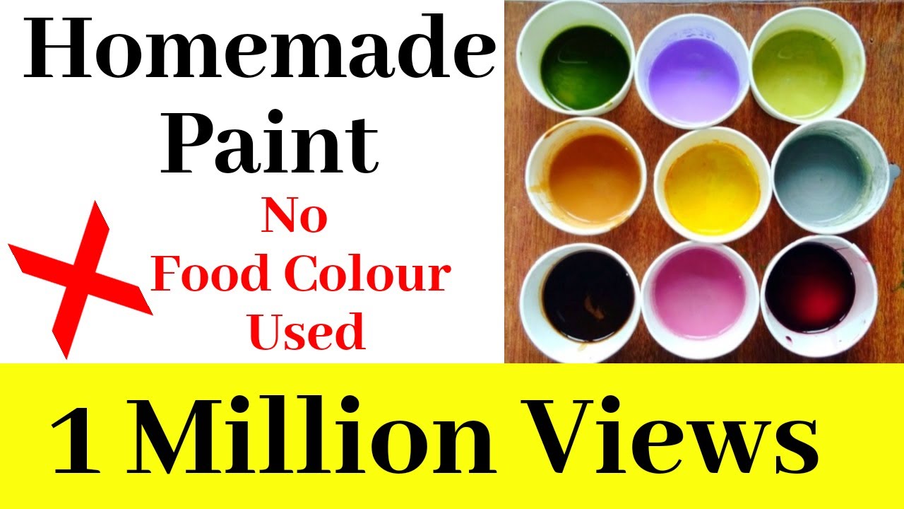 How to Make Paint at Home| Homemade Paint |DIY Acrylic Paint Tutorial| Water Colour