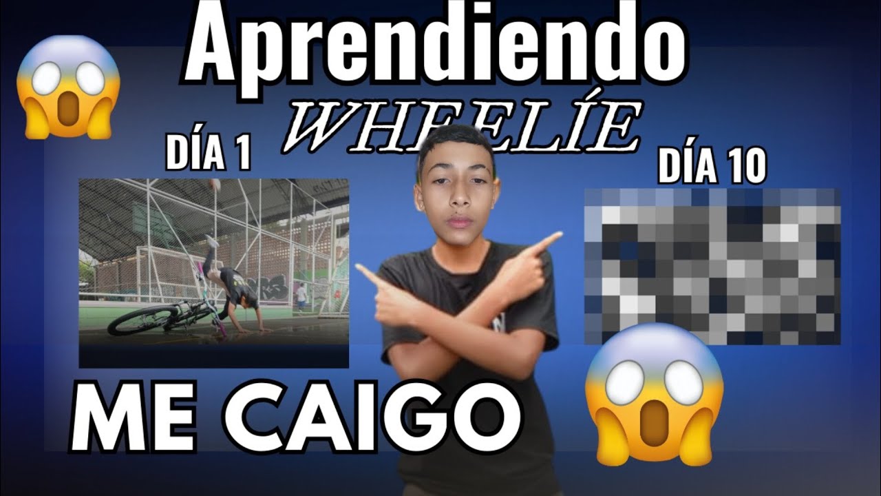 10 días aprendiendo pique (wheelíe) , no creerás lo que pasó 😮🔥