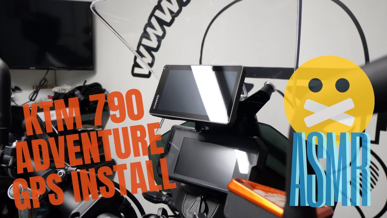KTM 790 Adventure GPS install - no talking (ASMR)