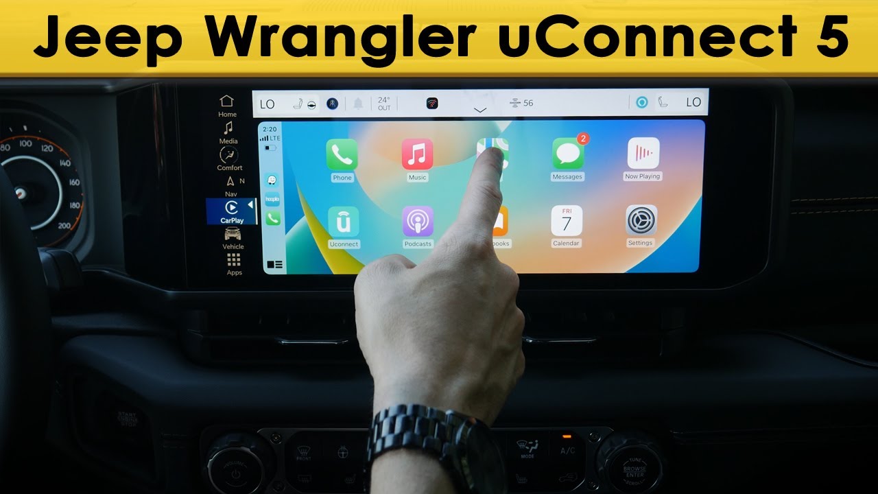 uConnect 5 in the Jeep Wrangler (2024-2026 models)