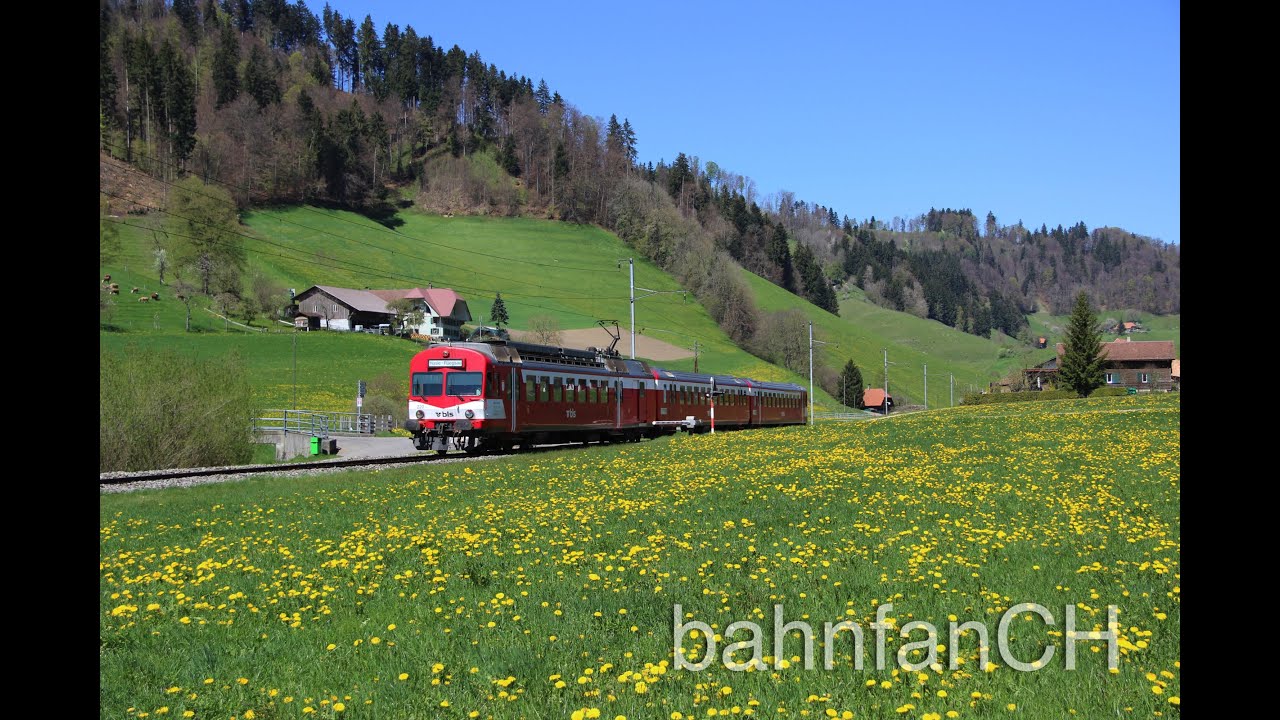 RBDe 566 I & II, RBDe 565 zwischen Thun und Hasle - Rüegsau