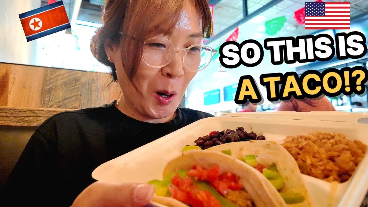 🇰🇵A North Korean Girl’s First Taco Adventure: 
